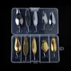 HENGJIA 10pcs/lot Fishing Tackle Metal Bait For Trout Bass Small Hard Bait Boxed Artificial Pesca Tackle