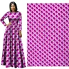 new Fashion High Quality pink African Fabric 100% polyester Fabric African Wax Material 6 Yards print cloth