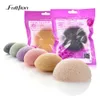 Fulljion 6 Cores Natural Konjac Konnyaku puff cosméticos Facial esponja Rosto Limpo Lavagem Facial Cuidados Facial Pó Maquiagem Ferramentas C18122501