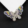 Coloré Belle Noble Cuivre Broche Coloré Papillon Or Argent Peut Choisir Sac À Dos Robe Bijoux Meilleur Cadeau De Haute Qualité