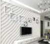 beautiful scenery wallpapers Modern minimalist geometric stereo art sofa tv background wall