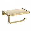 brushed gold toilet paper holder