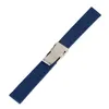 182022224 mm Blackblue waterdichte siliconen band rubber horloges strap diver vervangende armband riem veerstaven rechte end8224011