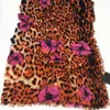 Atacado-novo design cor laranja cor de algodão Impressão Leopardo Floral Longo Lenço Pashmina Lenço Para As Mulheres Grande Tamanho 190cm-110cm