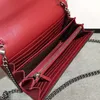 Newest Litchi grain women handbags purses Genuine leather Disco package Super many card bits chain crossbody bag ladies shoulder bag