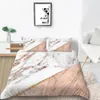 Palm Leaf Bedbling Set King Creative Fresh Simple 3D Däcke Cover Queen Twin Full Double Single Soft Fashion Bed Cover med Pillowca8774109