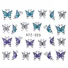 1SES SUMMER COLLERFULL SILDER Butterfly Designs Nail Art Stickers Watermark DIY نصائح ملونة