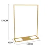 Golden iron clothing rack Bedroom Furniture modern simple floor hanger cloth store racks wall shelf women039s Vintage type clot5415846