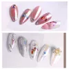 1 foglio di colore farfalla adesivi per nail art olografico 3D gradiente farfalle adesivo unghie decalcomanie decorazioni manicure fai da te4598132
