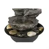 Hot grossist gratis frakt 2019 Försäljning !!! 11.4in 3-tier tabletop zen fontän med kristallkula för inomhus dekoration