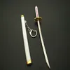 Roronoa Zoro Sword Keychain för kvinnor Män Spänne Toolholder Scabbard Katana Saber Car-nyckelringar Presentkedjor