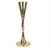 70 cm 27 polegadas Alto branco prata casamento flor vaso festa decoração bling tabela mesa de mesa espumante banquete de chumbo de estrada