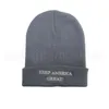 Trump Hat 6 Colors Keep America Great Donald Trump 2020 Knitted Embroidered Skull Beanie Cap Outdoor Hats OOA7119 A