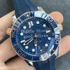 Luxury Men's Rose Gold Watches vs Factory Automatic Cal 8800 Axial Watch Men Professional Dive 300m gummiband Planet ETA 0276X