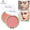 6 kleuren Natural verhelderende blush sojamelk matte parel rouge Blush Hoge kwaliteit Make-up Gezicht Rouge make-up