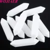 Wojiaer مسدس العمود الحجر الطبيعي الحجر الحجر Rose Quartz point wand الطاقة الكريستال خام المعادن الحرف المعدنية ديكور المكتب المنزلي DIY BU818