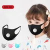 Maschera per valvola respiratoria in seta di ghiaccio Maschere regolabili anti-polvere per adulti Maschere PM2.5 per bambini Maschere protettive per bocca riutilizzabili a muffola 5 colori CCA12051