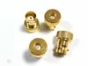 1000pcs de bronze ouro BNC jack feminino para sma conector do adaptador de cabo coaxial plugue RF masculino