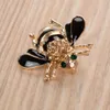 Women Delicate Little Bee Brooches Crystal Rhinestone Pin Brooch Enamel Brooches Jewelry Gifts For Women Men Brooch