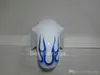 ZXMOTOR 7gifts fairing kit for SUZUKI GSXR600 GSXR750 SRAD 1996-2000 white blue flames GSXR 600 750 96 97 98 99 00 fairings ER42