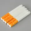 Ceramic Hitter smoke Pipe Smoking Accessories Yellow Filter Color 100pcs/box Cigarette Shape Tobacco Pipes