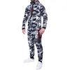 Herren-Trainingsanzüge, Herren-Camouflage-Jacken-Sets, bedruckt, 2-teilig, Sportbekleidung, Herren-Top, Hosen, Anzüge, Kapuzenpullover, Outdoor-Mantel und Hosen