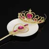 Bevroren Prinses Crown Twinkle Haaraccessoires en Magic Wand voor Baby Meisjes Cosplay Party Accessoires Kinderen Dag Gift