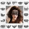 Kvinnor Party Venetian Mask 14 Designs Halloween Iron Art Mask Masquerade Mystisk Halvmask 3 stycken Eppacket