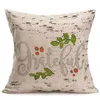 Lycklig Thanksgiving Day Pillow Cover Fall dekor Bomull Linne Ge tack Sofa Kasta kuddehus Hemvagn Kudde täcker 45 * 45cm zza1088 -1