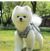 反射的な軽い犬のハーネスリーシュセットセーフセーフウォークドッグハーネスカラー犬服の衣服ペットアクセサリー