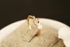 Korean Fashion Pearl eingelegtes Zirkon weiblicher Ring mit 18 Karat Gold nicht erfasstes Ringtemperament weibliche lässige Wild Ring Geschenk Juwely4755885