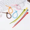 Portable Cable Line Organizer Strap Office Zip Ties Coil Winder Strap Earphone Storage Tape Multifunktion YQ01547