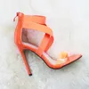 Women Sandal High Heels Gladiator Cladiator Canal Strap Sandals 2020 Summer Ladies Party Pumps Sandalia feminina حجم كبير S20326