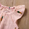 5 färger nyfödda baby romper sommar jumpsuit cherry kaktus tryckt spädbarn flicka prinsessa onesies bodysuit kläder9238003