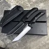 Outdoor Survival rechte mes D2 Zwart / Satijnen Tanto Blade Volledige Tang G10 Hendel Vaste messen messen met Kydex