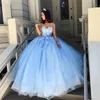 светло-синие платья quinceanera
