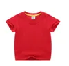 Kids Clothes Baby Solid T-shirts Boys Summer Short Sleeve Tops Girls Cotton Casual Shirts Toddler Boutique Tees Fashion Sports Blouses B5573