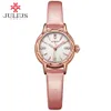 JULIUS Watch 2017 Novo Designer relógio de pulso de couro de moda cinta de couro relógio de quartzo mulheres relógios top marca prata rosa ouro ja-908