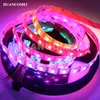 5V 60LEDs/m APA107 5050 RGB LED Strip 5M 300LEDs Individual Addressable Digital Flexible Tape TV Light APA102C White PCB Waterproof IP65