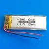 Modelo 401645 3.7 V 250 mAh Lithium Polymer LiPo li ion Recarregável Bateria li células de energia Para MP3 MP4 fone de ouvido bluetooth DVD vídeo caneta