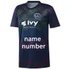 2019 Männer MLS Sporting Kansas City Marine-Stolz Pre-Match Top-Fußballjersey 19 20 Sporting Kansas City MLS Marine-Stolz Pre-Match-Hemd