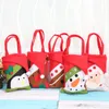 Christmas Candy Tote Bags Santa Claus Gift Bags Kids Gifts Christmas Tree Decorations Handbags Cartoon Santa Gift Storage Bags BH0299 TQQ