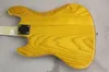 Guitare basse électrique jaune à 4 cordes, personnalisée en usine, avec corps en frêne, touche en palissandre, matériel chromé, offre personnalisée