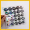Benutzerdefinierter CMYK-Hologramm-Aufkleber mit Farbwechsel, Sicherheitsetikettendruck, hochwertiges fälschungssicheres Etikett