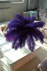 En gros Livraison gratuite 100pcs / lot 18-20 pouces (45-50cm) plumes d'autruche violettes plumes pour pièce maîtresse de mariage décor de plumes décor de mariage