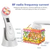 Mesoterapia Eletroporação RF Rádio Frequência LED Photon Facial Beleza Máquina Face Levantando Apertar Massager da Pele