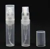 1000pcs Plastic Perfume Spray Empty Bottle 2ML 2G Refillable Sample Cosmetic Container Mini Small Round Atomizer SN448
