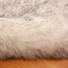 Rownfur mjuk konstgjorda fårskinn matta för vardagsrum barn sovrum stol täcke fluffig hårig antislip faux pälsmattan t25978443