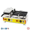 Toptan ticari ananas waffle koni üreticisi açık ağız dondurma taiyaki üreticisi elektrik ananas şeklindeki waffle kase üreticisi taiyaki pan