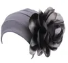 Vintage événement fête bal chapeaux grande fleur bonnet turban chapeau femmes musulman inde chimiothérapie casquette coloré